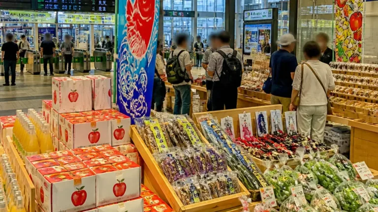 新青森駅で県産品販売会、夏季にかけ地元事業者が順次出店