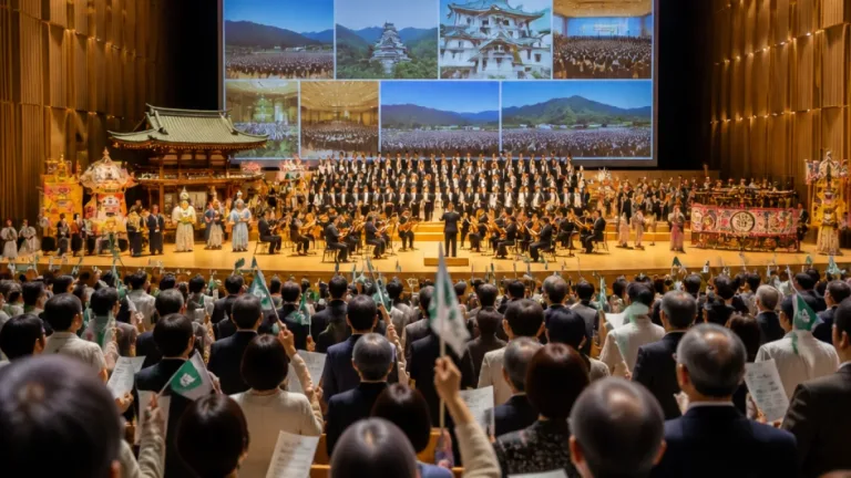 県民結集で祝う「信濃の国」 長野県誕生150年の式典、世代と地域を結ぶ節目に