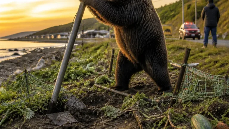 知床で300kg級ヒグマが人里に出没
