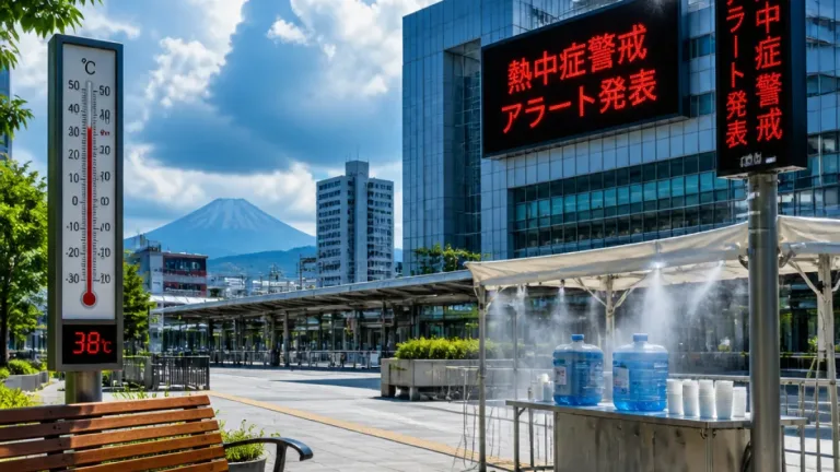 静岡で熱中症警戒アラート発表 命を守る行動を急いで