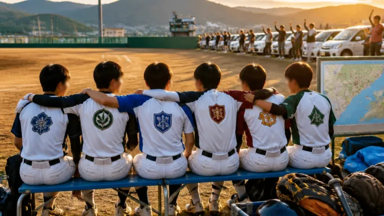 6校が一つになった夏、離れた町をつなぐ高校野球の跡