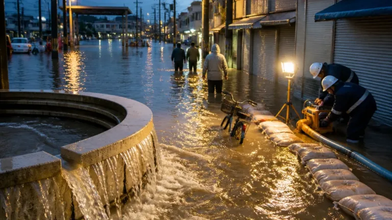 貯留槽満杯で蘇我地区に内水氾濫、対策の限界が露呈
