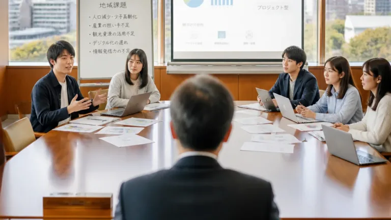 学生が知事と意見交換 県インターンで地域課題を直接提示