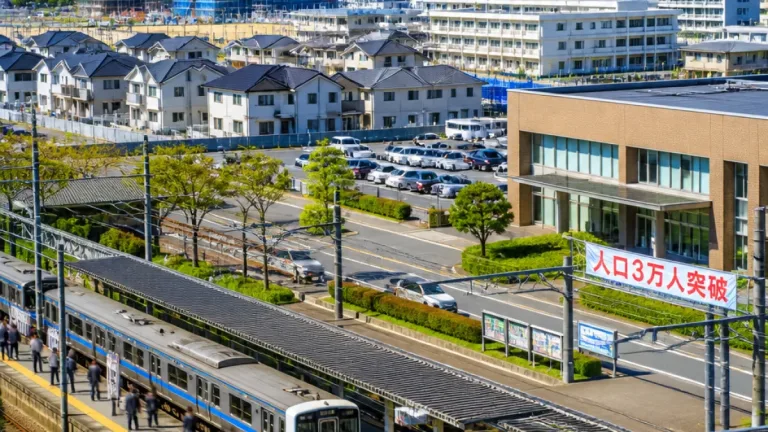 須惠町、人口3万人を初めて突破 ベッドタウン化進む