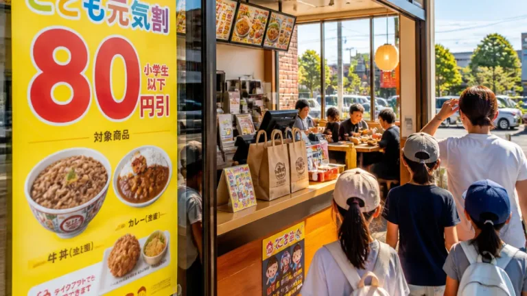 吹田で始まった吉野家の「こども元気割」 夏休みの食事負担を軽減