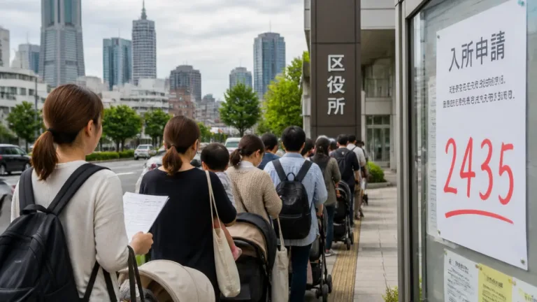 待機児童が9年ぶりに増加し2435人に