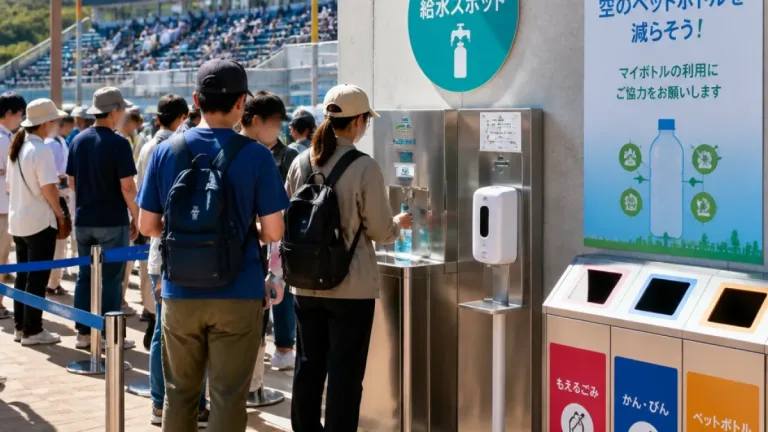 高松市、屋島競技場に「たかまつ給水スポット」設置 脱炭素と利便性を両立