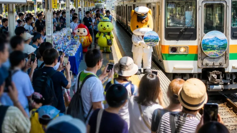 高崎駅で「ぐんまちゃん」車掌デビュー、沿線に賑わい期待