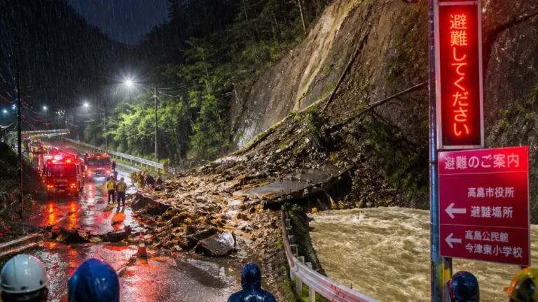 滋賀・高島に土砂災害「レベル4」発表、大雨警報は3市に拡大