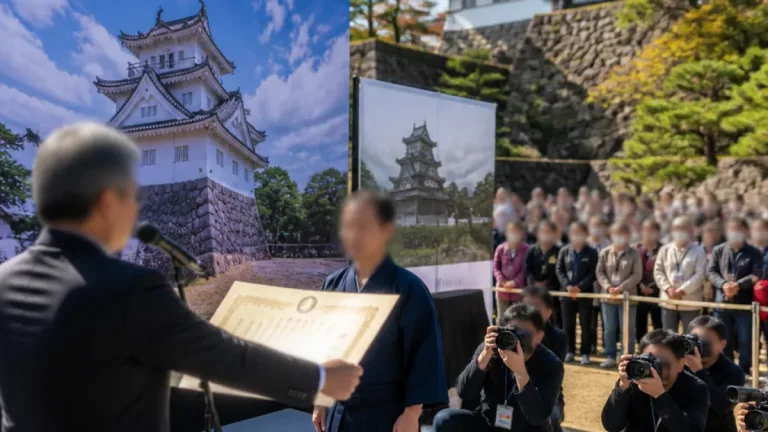 大垣城と墨俣一夜城のＰＲ大使に田村淳さんを委嘱