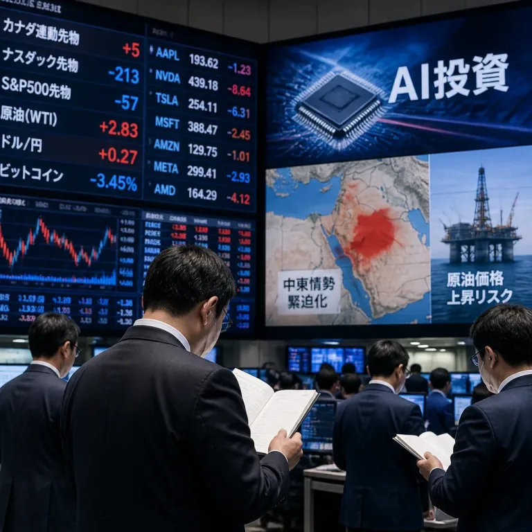 AI投資と中東情勢が交錯、主要テクノロジー決算を前に先物相場が神経質化