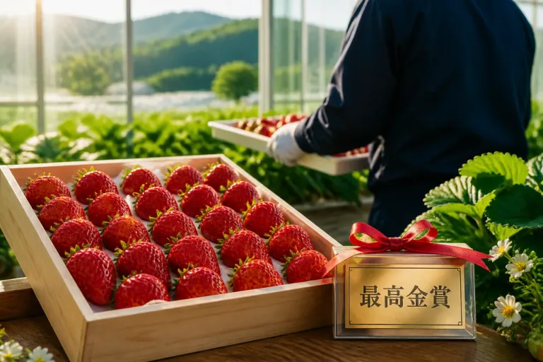 天理の夏いちご「極夏ノ雫」が全国最高金賞を獲得