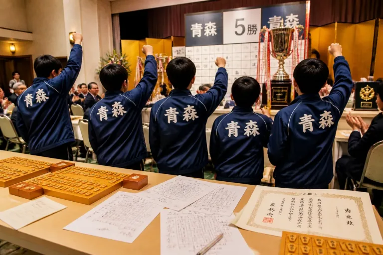 青森、東北六県将棋で県史上初の3連覇を達成
