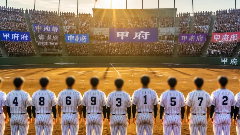 甲府・東海大甲府、甲子園で公式練習「憧れの舞台、やっと」