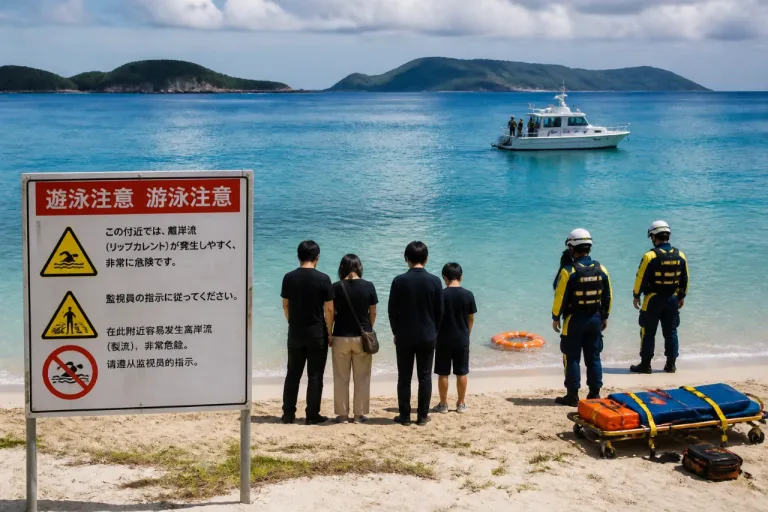 渡嘉敷・阿波連ビーチで観光客が遊泳中に死亡