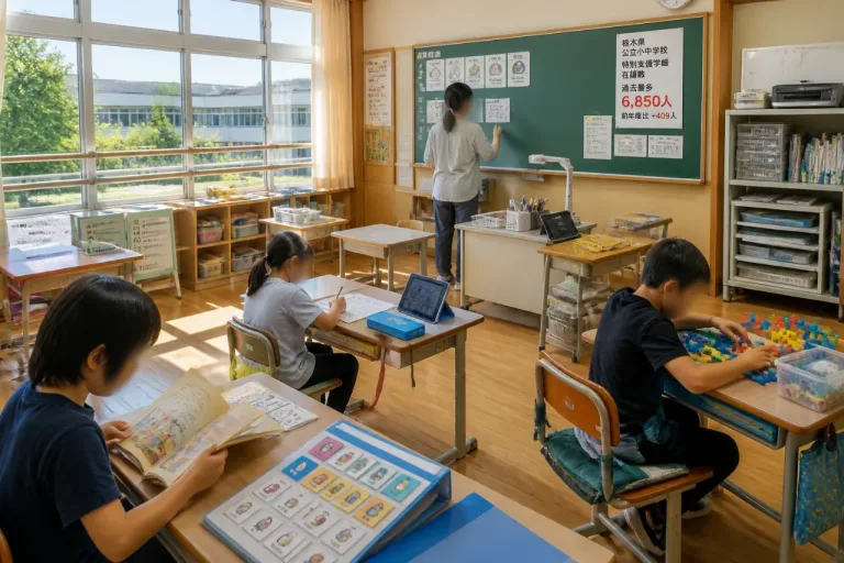 特別支援学級の在籍数が過去最多に 県内公立小中で6,850人