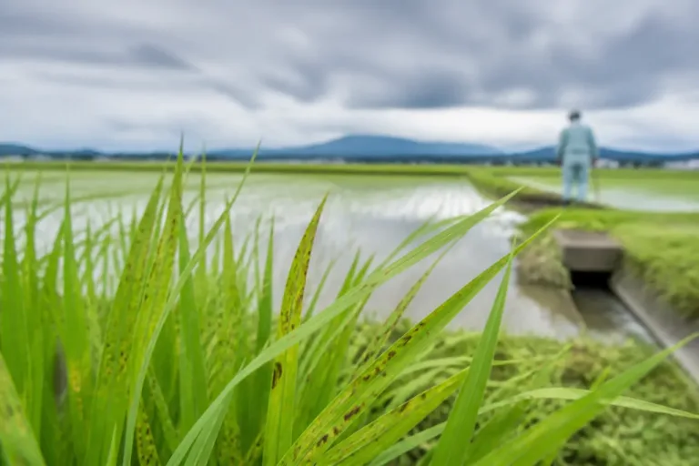 水稲のいもち病多発のおそれ、県北中部と西部で注意報発表