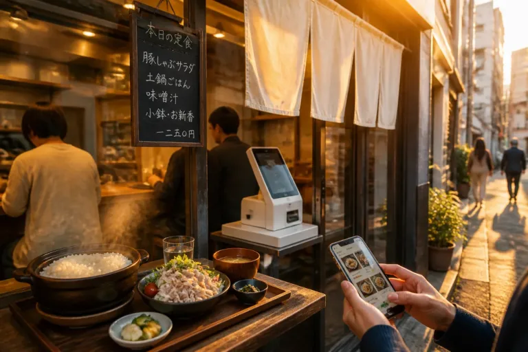 東京・恵比寿で見つけた土鍋炊き定食店、夏向け豚しゃぶサラダが好評