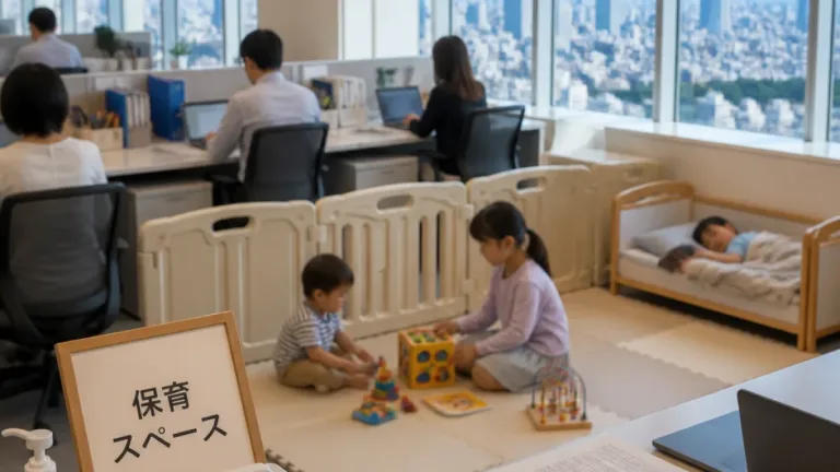 都が試行する「子連れ出勤」体験 日常業務と育児の接点を検証