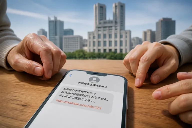 水道局をかたるSMSでカード情報を要求、都が注意喚起