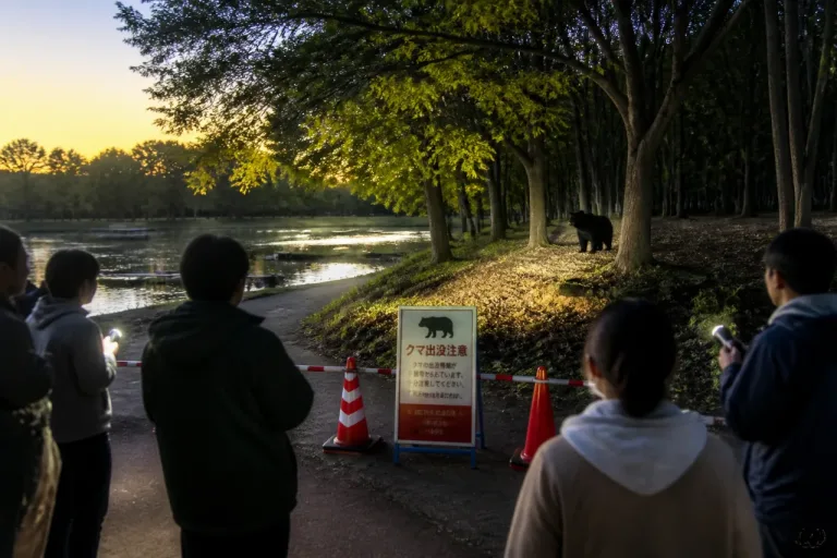 苫小牧・白鳥公園で未明にクマのような動物が目撃 市民に注意喚起