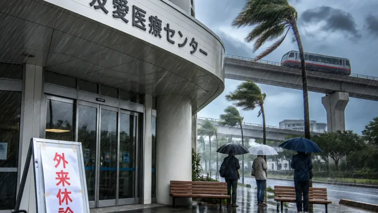 豊見城の友愛医療センター、台風接近で外来休診