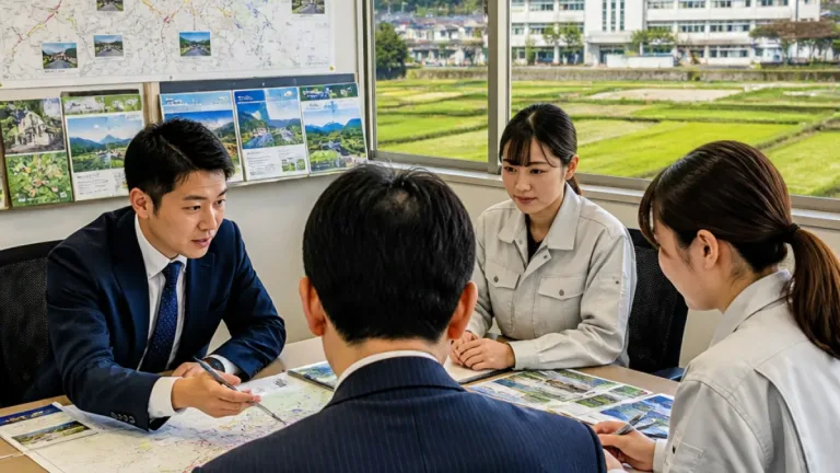 民間ノウハウ導入で地域活性化 日南町が東芝社員を1年受け入れ