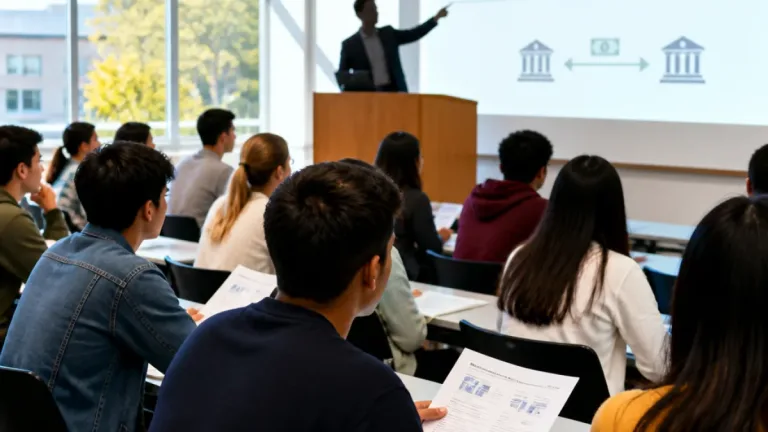 留学生に金融の基礎を伝授 鳥栖で副知事が講義