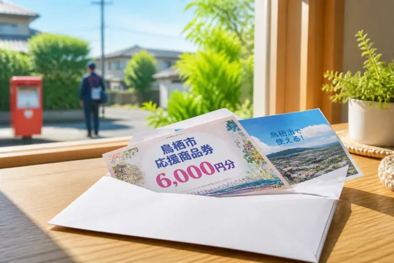市が1人6千円の商品券を郵送 8日から順次発送