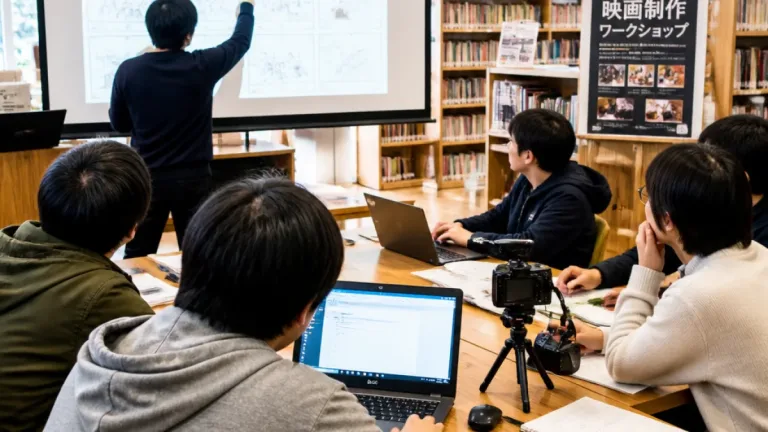 図書館で学ぶ映画づくり、地元の若者に火をつける