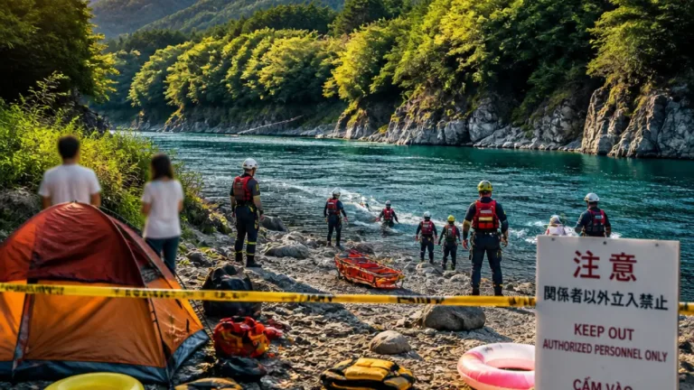 十津川での川遊び、26歳ベトナム人男性が溺死 家族とキャンプ中に深みに入る