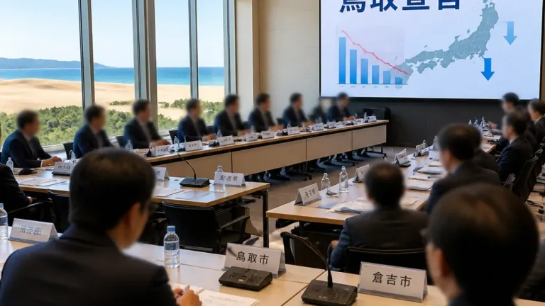 全国知事会議、人口減対策を最重要課題に据え「鳥取宣言」を採択
