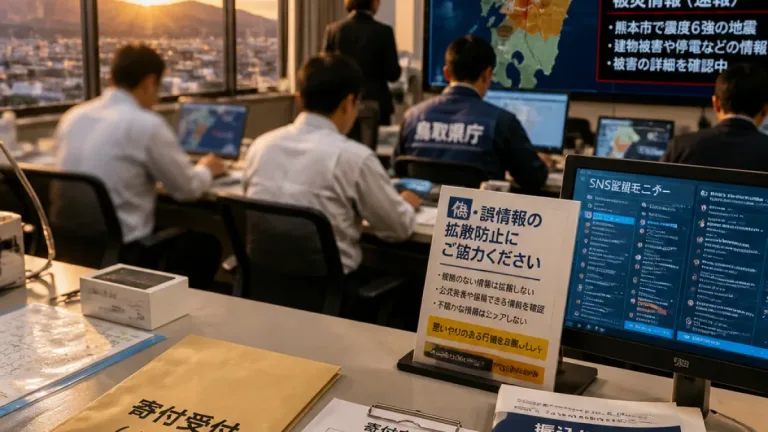 偽情報防止と寄付代行、鳥取県が熊本被災地支援を開始
