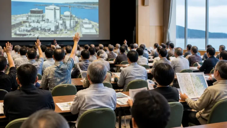 鳥取・境港で初の住民説明会 島根原発プルサーマル計画に不安の声