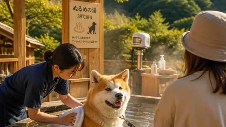 鳥取で話題の「わんこの湯」 秋田犬も通う貸切温泉が夏の利用増