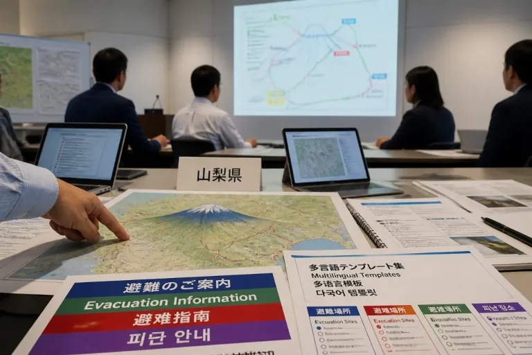 訪日客の避難連携を強化 山梨が近隣県と合同研究会を発足