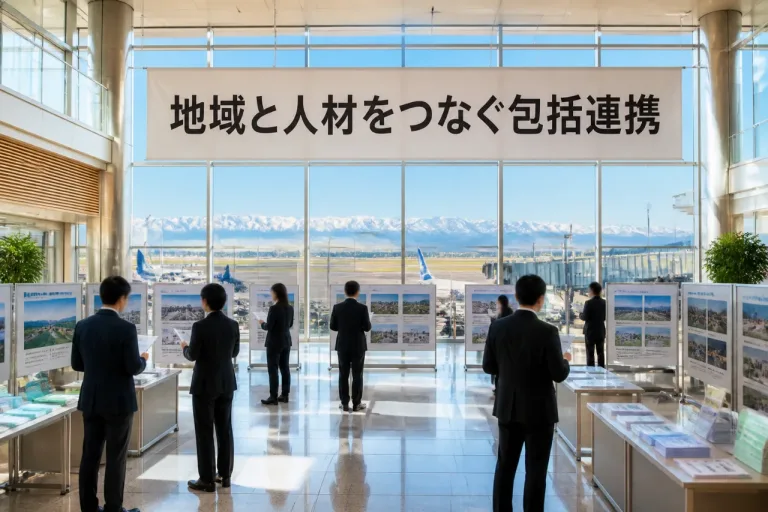 空港を核に人材循環を図る包括連携、民営化後の富山空港で始動