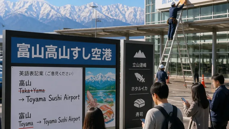 富山空港の新愛称導入が示す課題と地元への影響