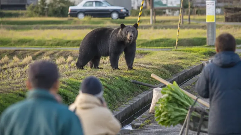 富山・婦中で成獣のクマ目撃 市と警察が注意呼びかけ