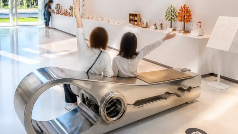 富山・氷見で体感型フォトスポット登場 ミニチュア展に“座れるクリップ”
