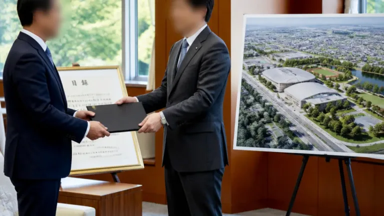 豊橋の新アリーナ整備に企業寄附、事業推進の資金と地域連携が一歩前進