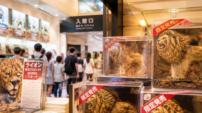豊橋の自然史博物館で人気ライオン「ハヤテ」のレプリカ限定販売へ