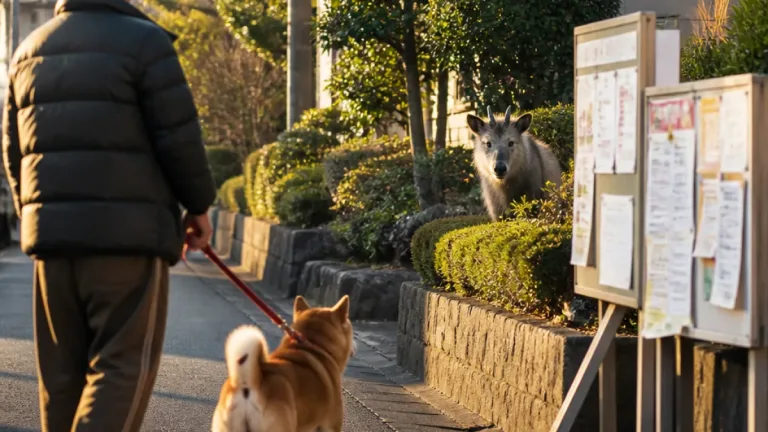 豊橋でニホンカモシカ目撃 接近避けるなど市が注意呼び掛け
