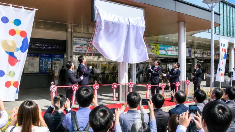 豊田・新豊田駅で駅名ネーミングライツ除幕式、地域への影響は
