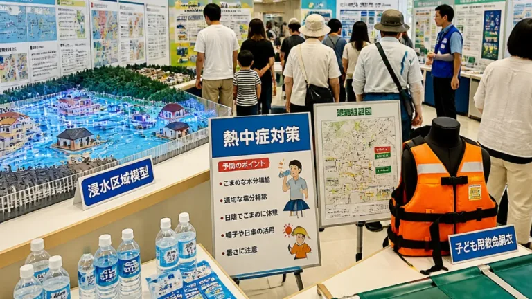 豊田市防災学習センターで「サマー防災・安全フェア」 熱中症や水害対策を市民に周知