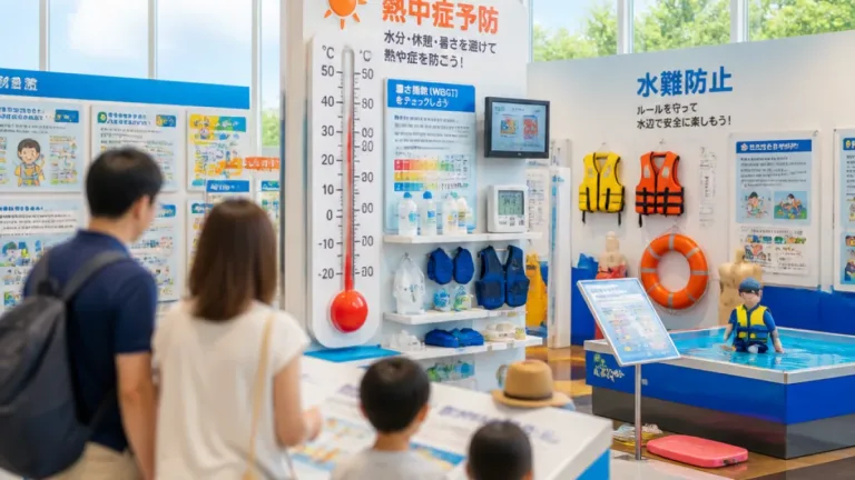 豊田で防災学習センターが夏の企画展 熱中症と水難防止を呼び掛け