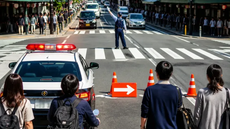 通行・横断での注意呼びかけ 26日の取り締まり重点