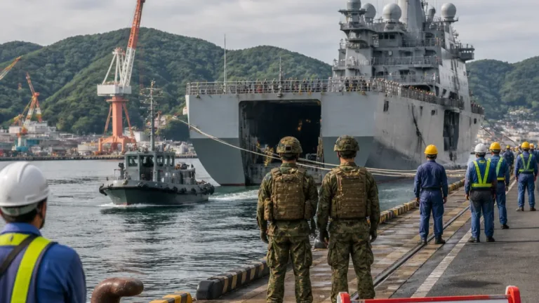 米強襲揚陸艦トリポリが佐世保に帰港