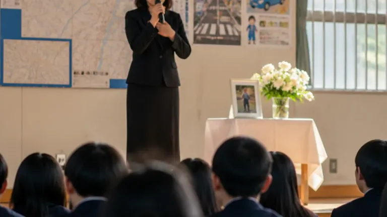 津出身の遺族が命の尊さ訴える 名張高校で交通安全の講演