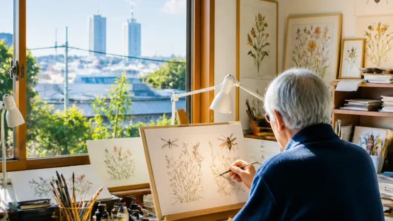 津の画家・緒方直青さん 小さな命を描く画業の軌跡